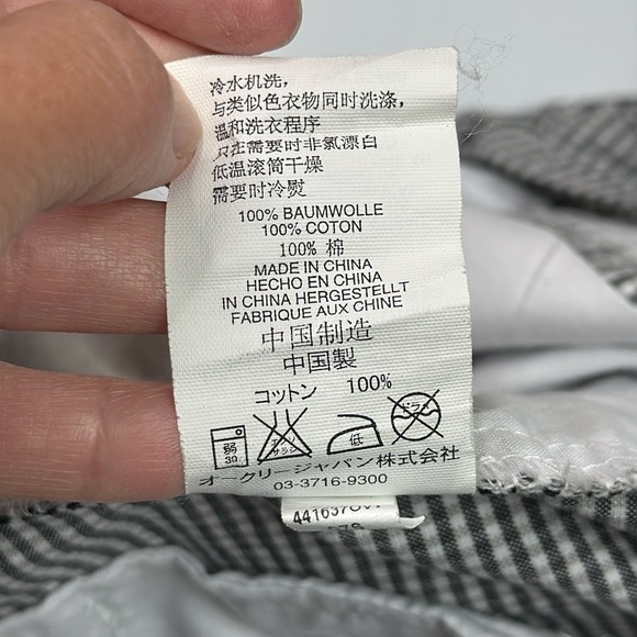 Oakley Black White Gingham Shorts Size 36 - Picture 5 of 8